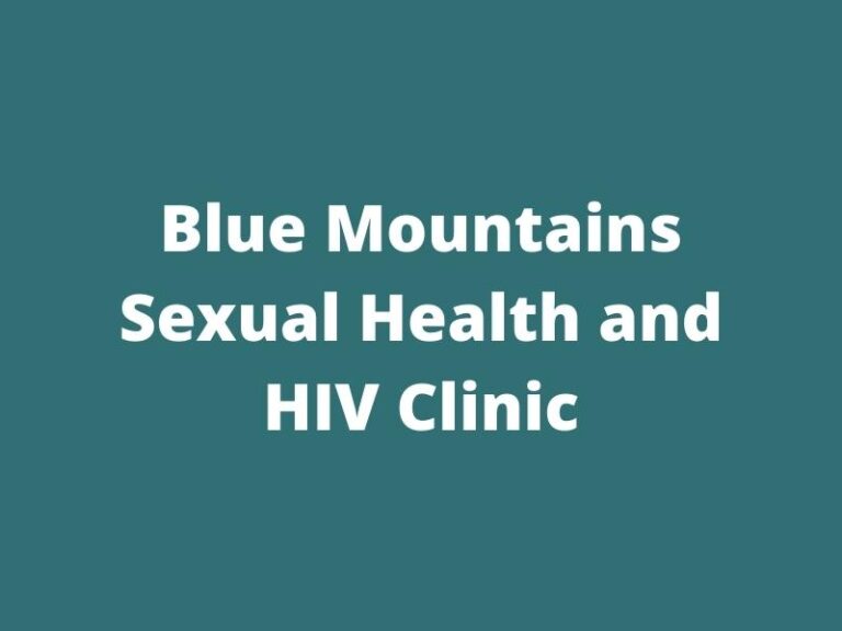 Blue Mountains Sexual Health and HIV Clinic Blue Mountains Bush