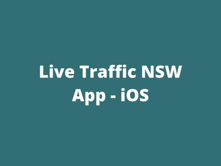 Live Traffic NSW app (iPhone)