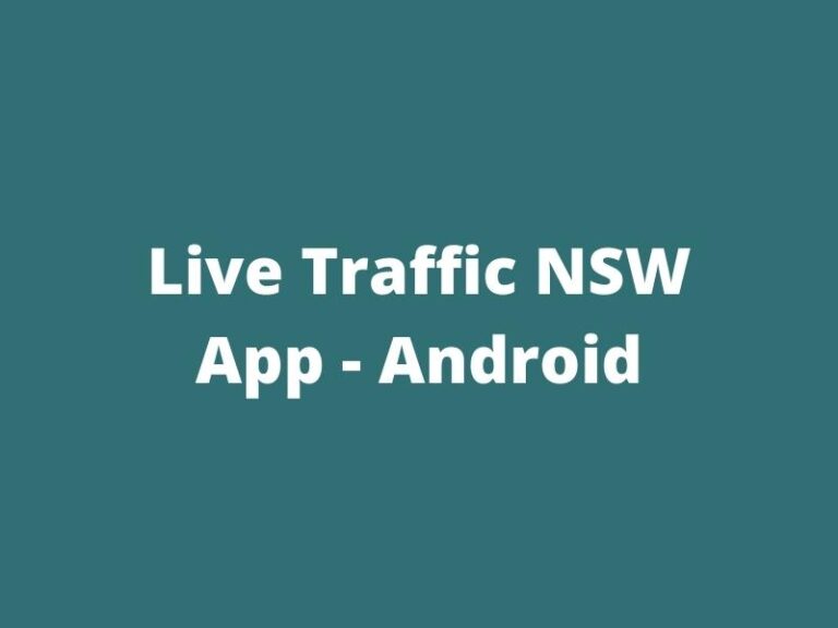 Live Traffic NSW app (Android)