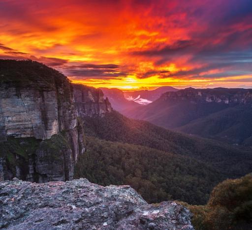 Sunset over the Blue Mountains